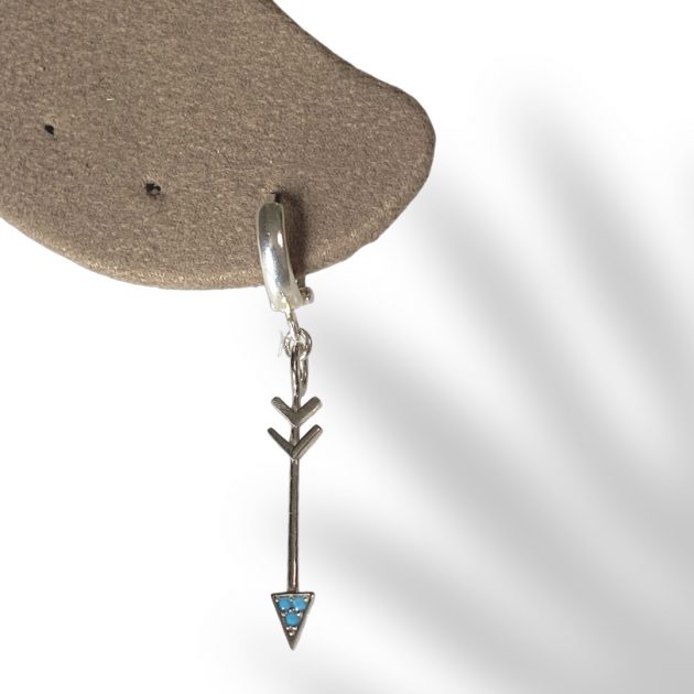Turquoise arrow earring